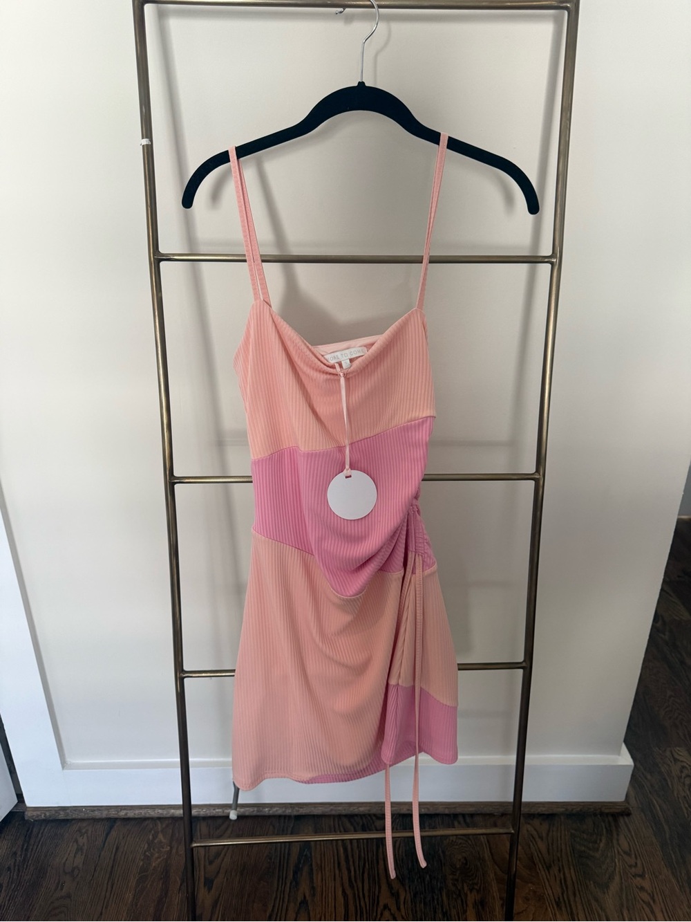MORE TO COME Audrina Cami Mini Dress Pink Size Small - Picture 4 of 5